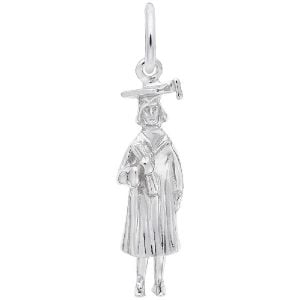 woman grad charm