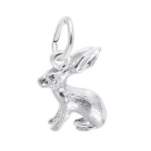 bunny silver charm