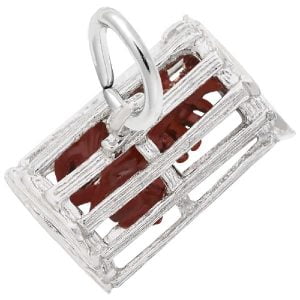 silver lobster trap charm