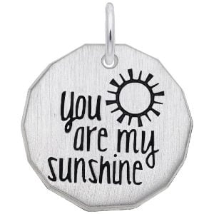 you are my sunshine custom charm