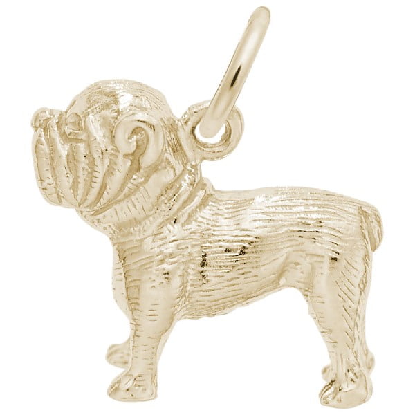 bulldog gold charm