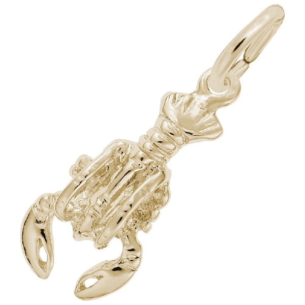 gold lobster charm