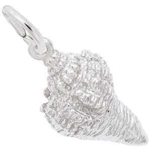 silver shell charm