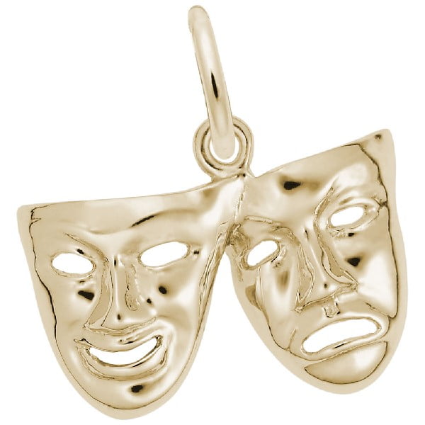 gold comedy and tradgedy masks
