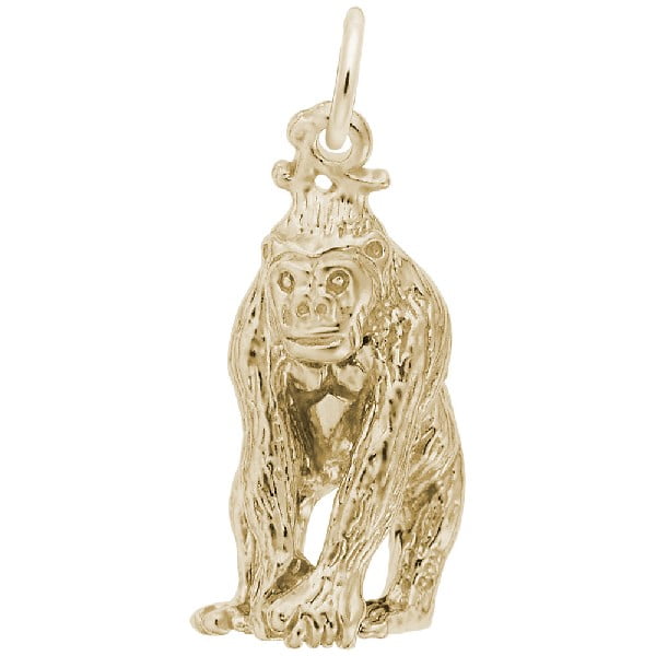 gorilla gold charm