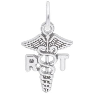 silver rt caduceus charm