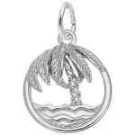 silver palm charm