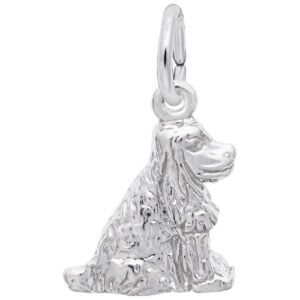 silver cocker spaniel charm