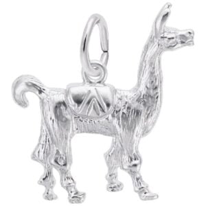 silver llama charm