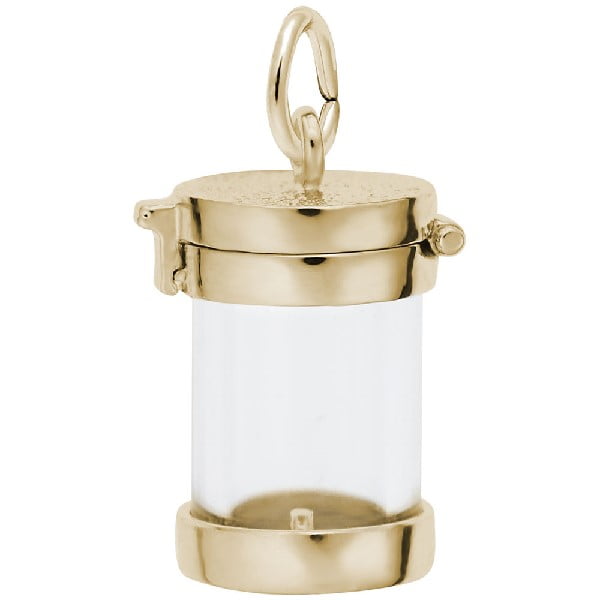 gold capsule charm closed