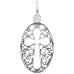 Filigree Oval Cross