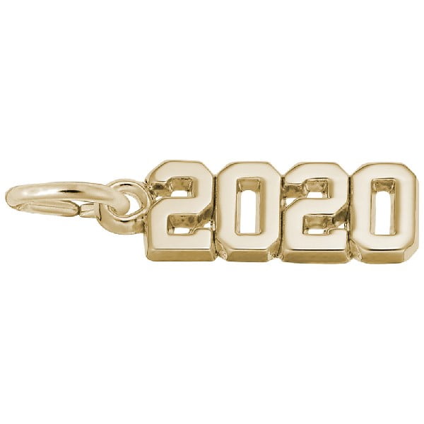 2020 grad charm gold