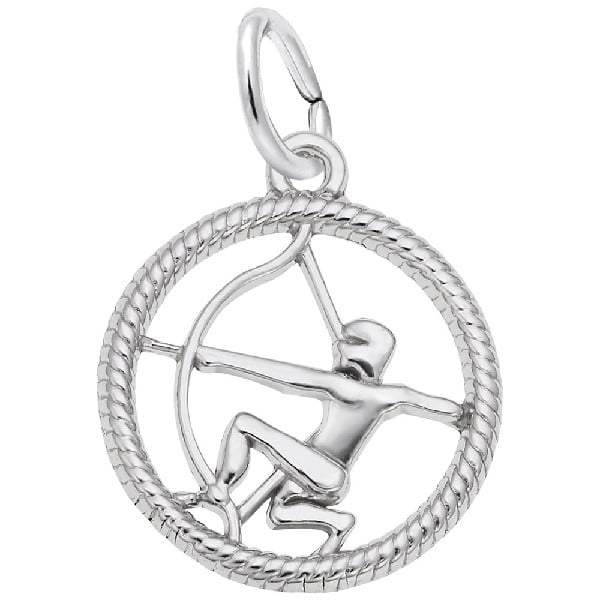gold sagittarius charm