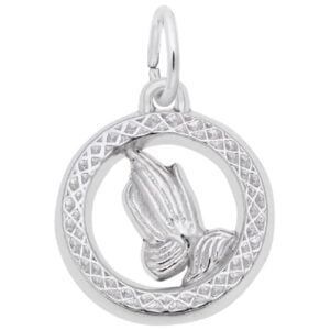 Small Praying Hands Open Disc