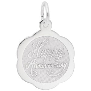Happy Anniversary Scalloped Disc