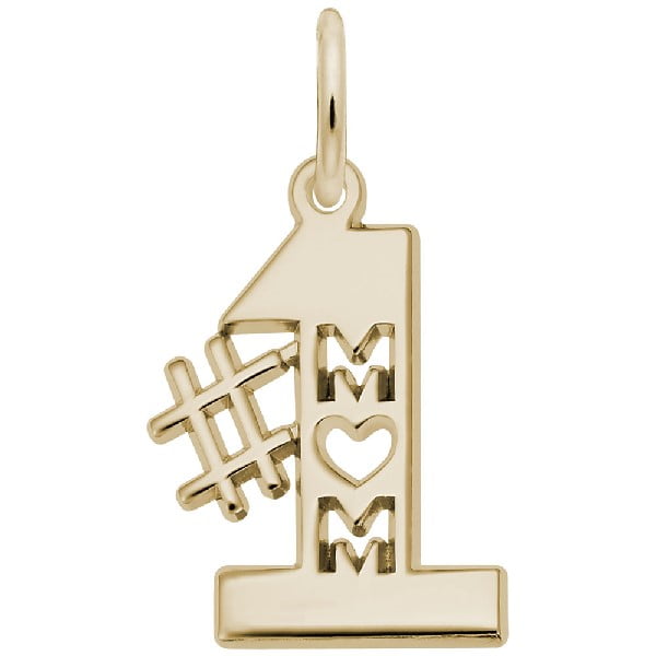 best mom charm gold