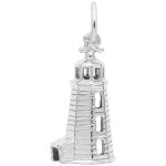 silver lighthouse charm