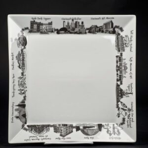 Cincinnati Scene Square Platter