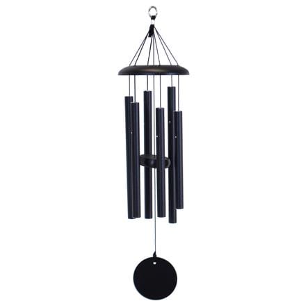 engravable wind corinthian chimes black
