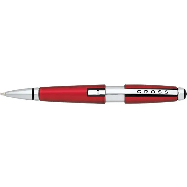 cross edge egnravable red rollerball pen