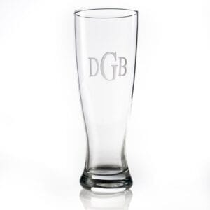 engravable crystal pilsner glass