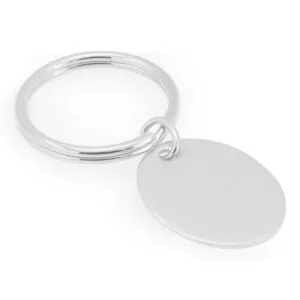 Engravable Oval Key Ring