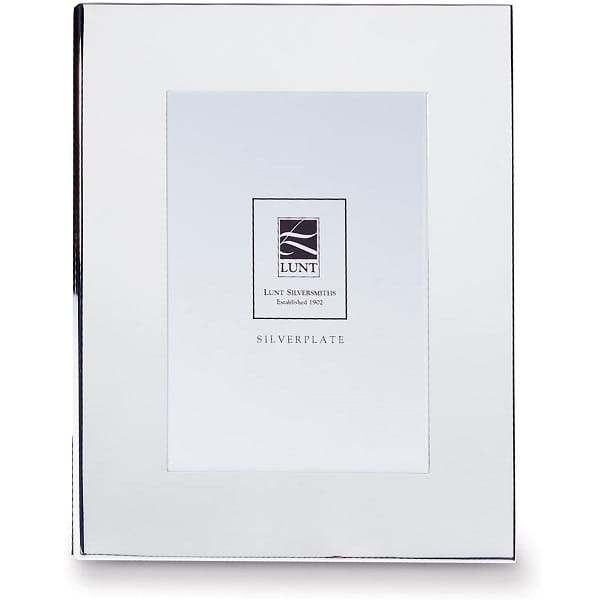 engravable silverplated wide picture frame
