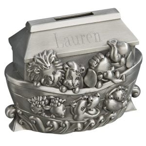 engravable baby bank gift