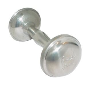 engravable pewter baby rattle