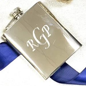 Stainless Flask Engraved holiday