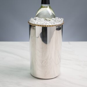 Stainless Steel Beaded Bottle Holder