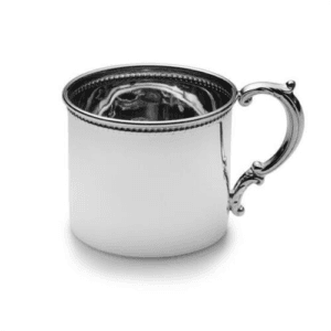 Sterling Silver Beaded Baby Cup