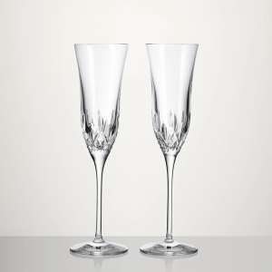 Crystal Champagne Flutes (Pair)