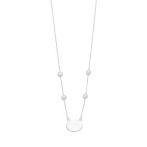 White Cultured Freshwater Pearl Necklace