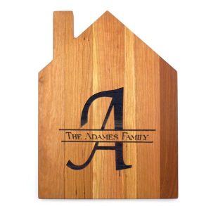 House Shaped Wooden Cutting Board (Vertical)