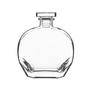 crystal decanter with glass topper