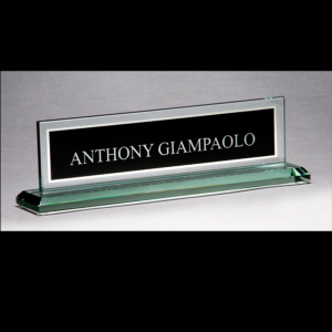 Glass Name Plate
