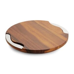 nambe Cheese Block with Knife and Spreader