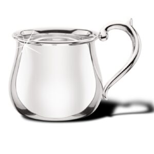 Engraved Sterling Silver Decorative Handle Baby Cup